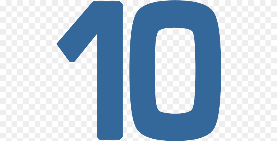 Number Image Number 10 In Blue, Symbol, Text Free Png