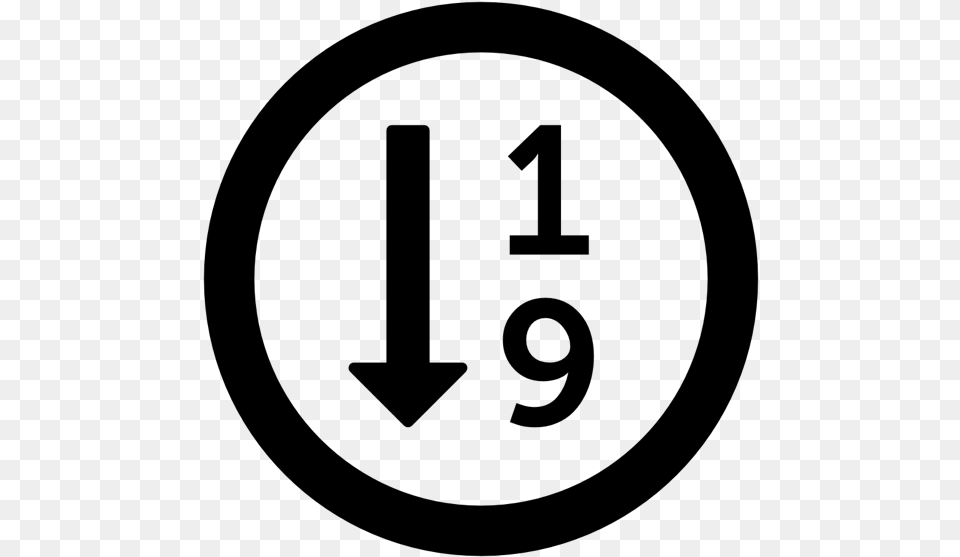 Number In Circle, Gray Png