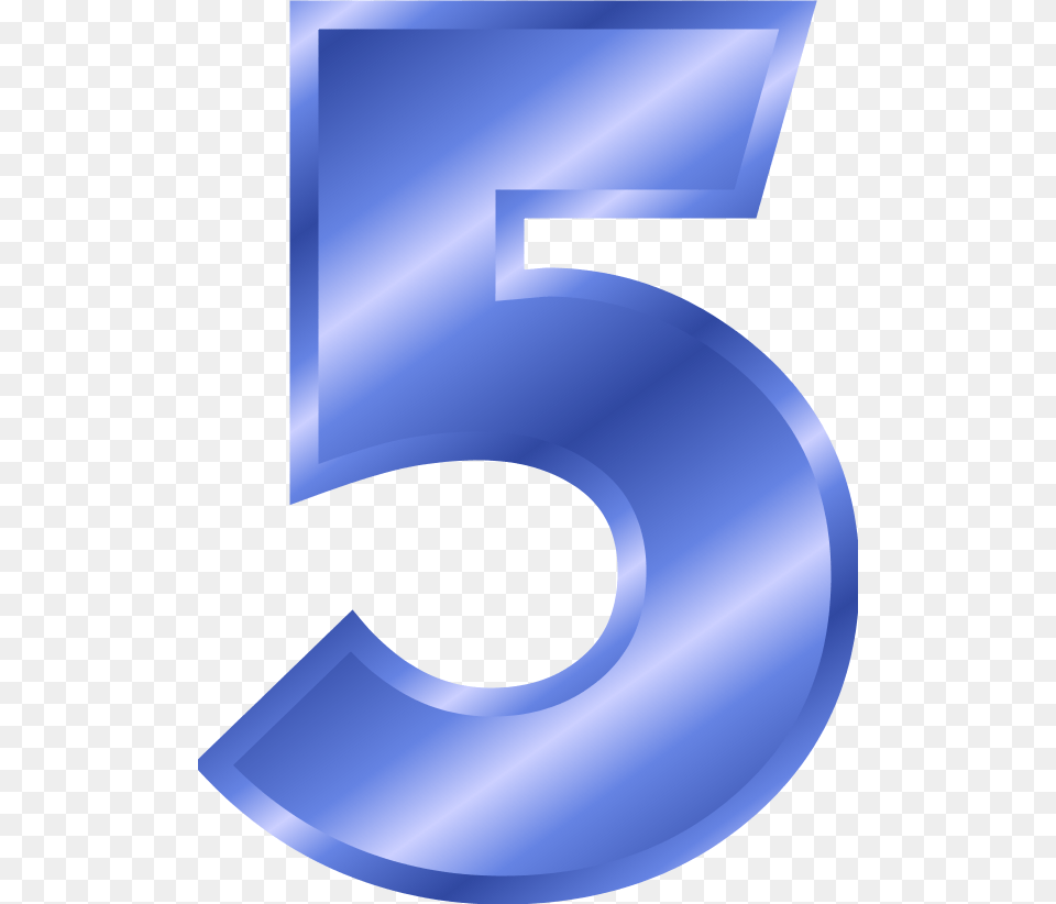 Number Number 5 Color Blue, Symbol, Text, Disk, Dvd Png