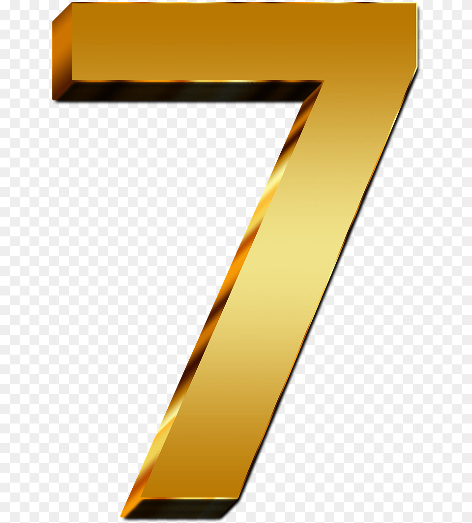 Number Number 7 With Transparent Background, Text, Symbol Free Png