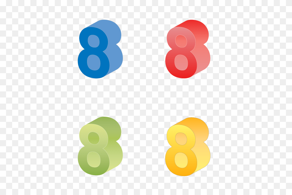 Number Number Stereo Character Yellow Red Green, Symbol, Text Free Png Download