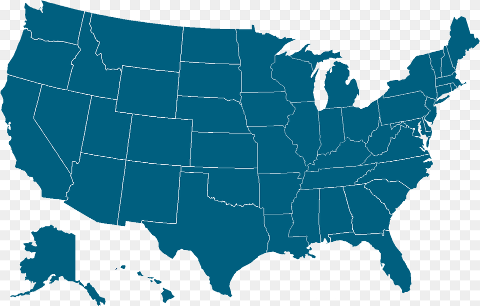 Number Of Acupuncturists By State Us Canada And Mexico Map, Chart, Plot, Atlas, Diagram Png