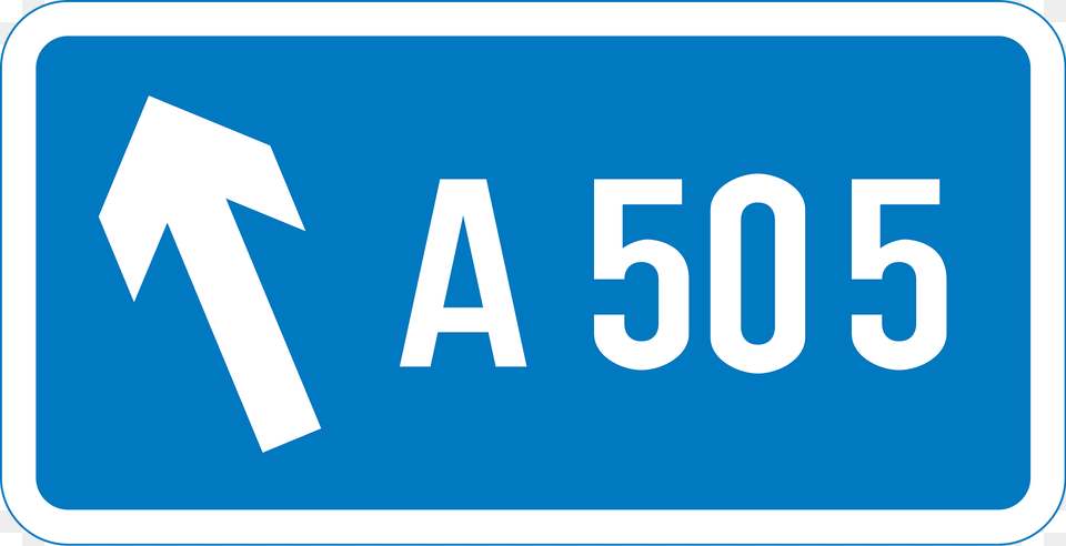 Number Of Route Reached From A Motorway Exit Road Clipart, Sign, Symbol, First Aid, Road Sign Free Transparent Png