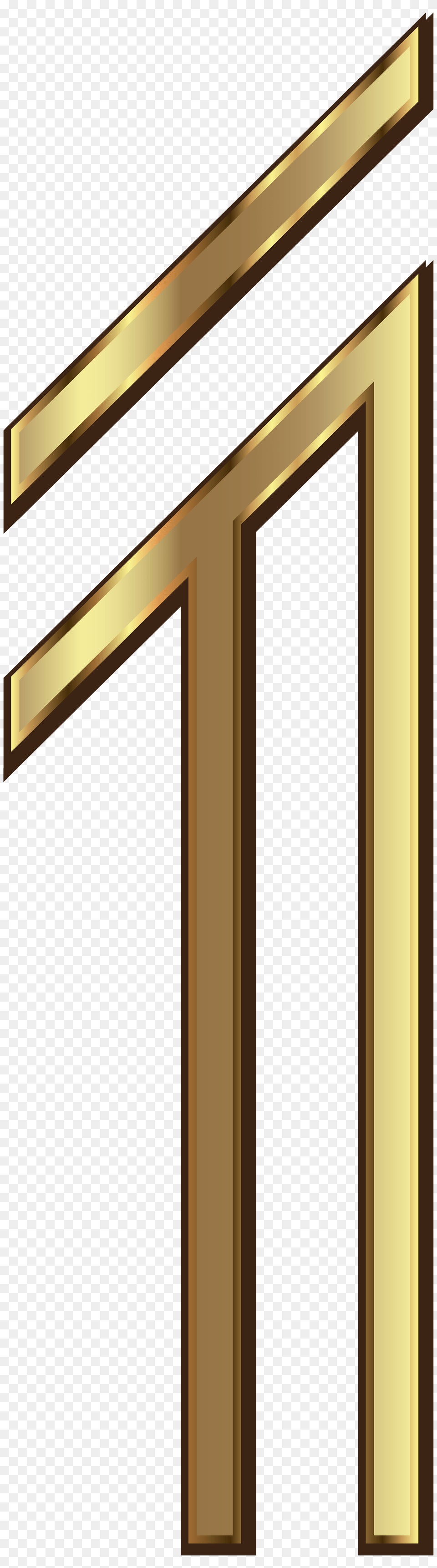 Number One Golden Clip Art, Door, Handrail, Sliding Door Png Image