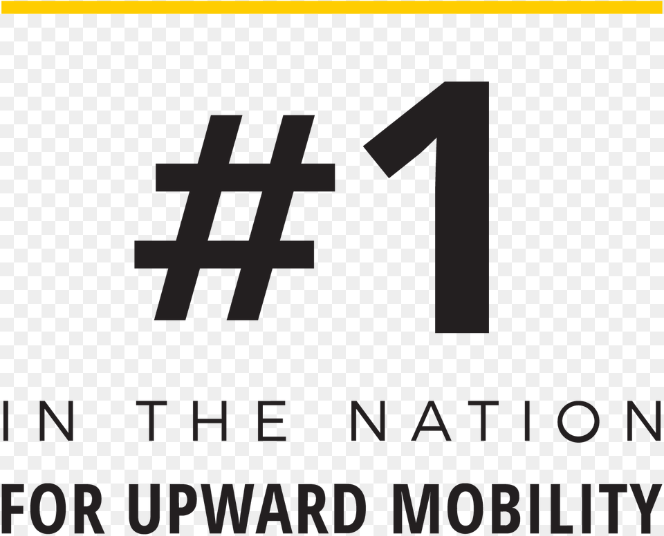 Number One In The Nation For Upward Mobility Show Me A Picture Of A Number One, Text, First Aid, Symbol, Logo Png
