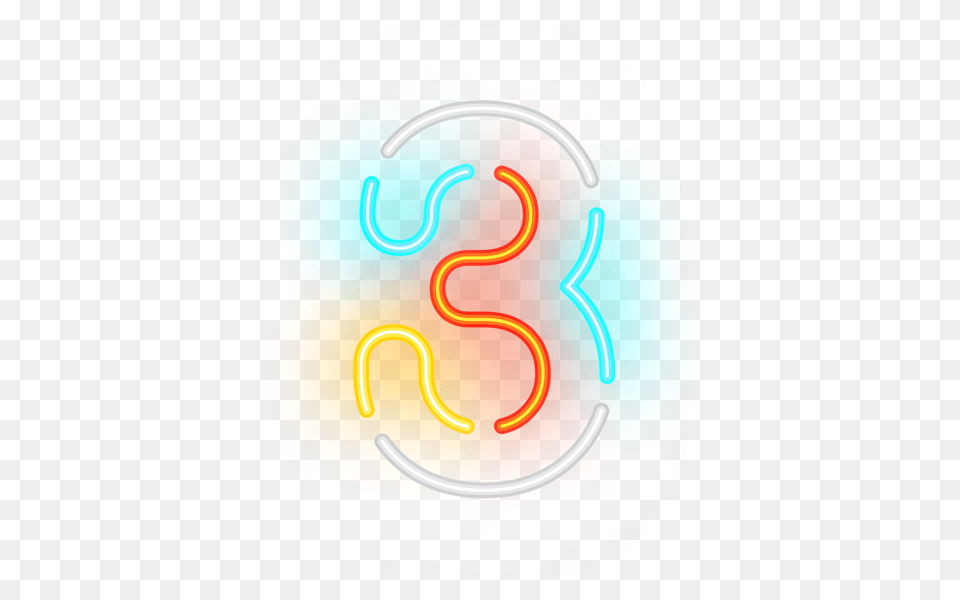 Number Three Neon Clip Art Gallery, Light, Food, Ketchup Free Transparent Png