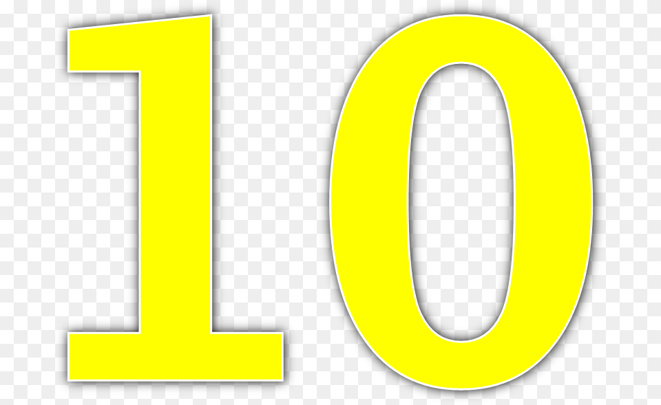 Number Transparent Images Number 10 Yellow, Symbol, Text Png Image