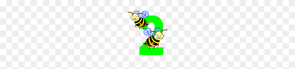 Number Two Clipart, Animal, Bee, Insect, Invertebrate Free Png