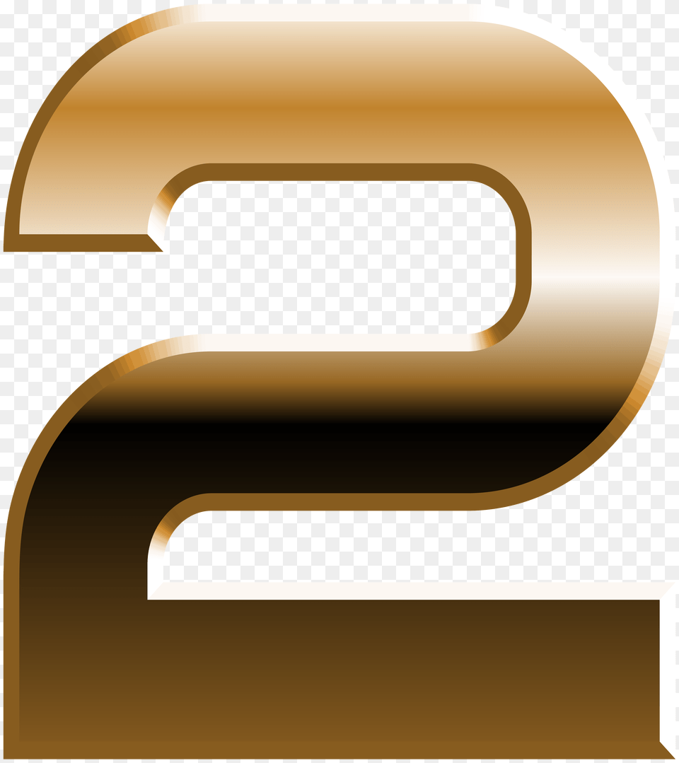 Number Two Golden Transparent, Symbol, Text Free Png