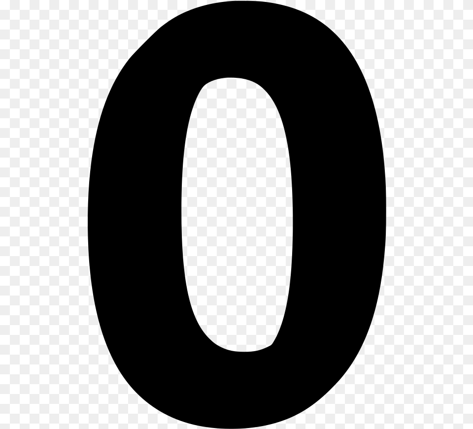 Number Zero, Gray Free Transparent Png