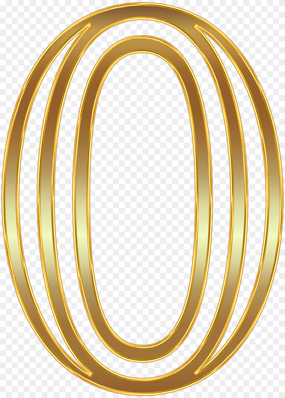 Number Zero Gold Clip Art Png Image