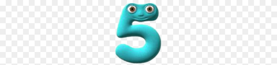 Numberjacks Five, Text, Turquoise, Symbol, Number Png Image