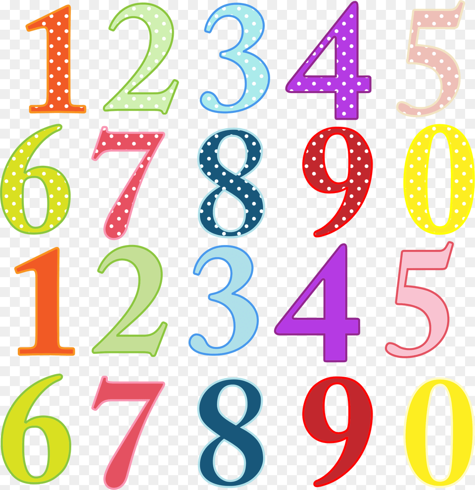 Numbers 1 10 Clipart Transparent Numbers Clipart, Number, Symbol, Text, Dynamite Png