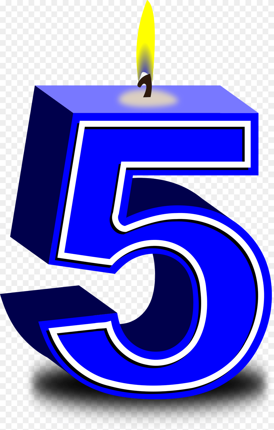 Numbers 5 Candles 5th Birthday Candles, Number, Symbol, Text Png Image