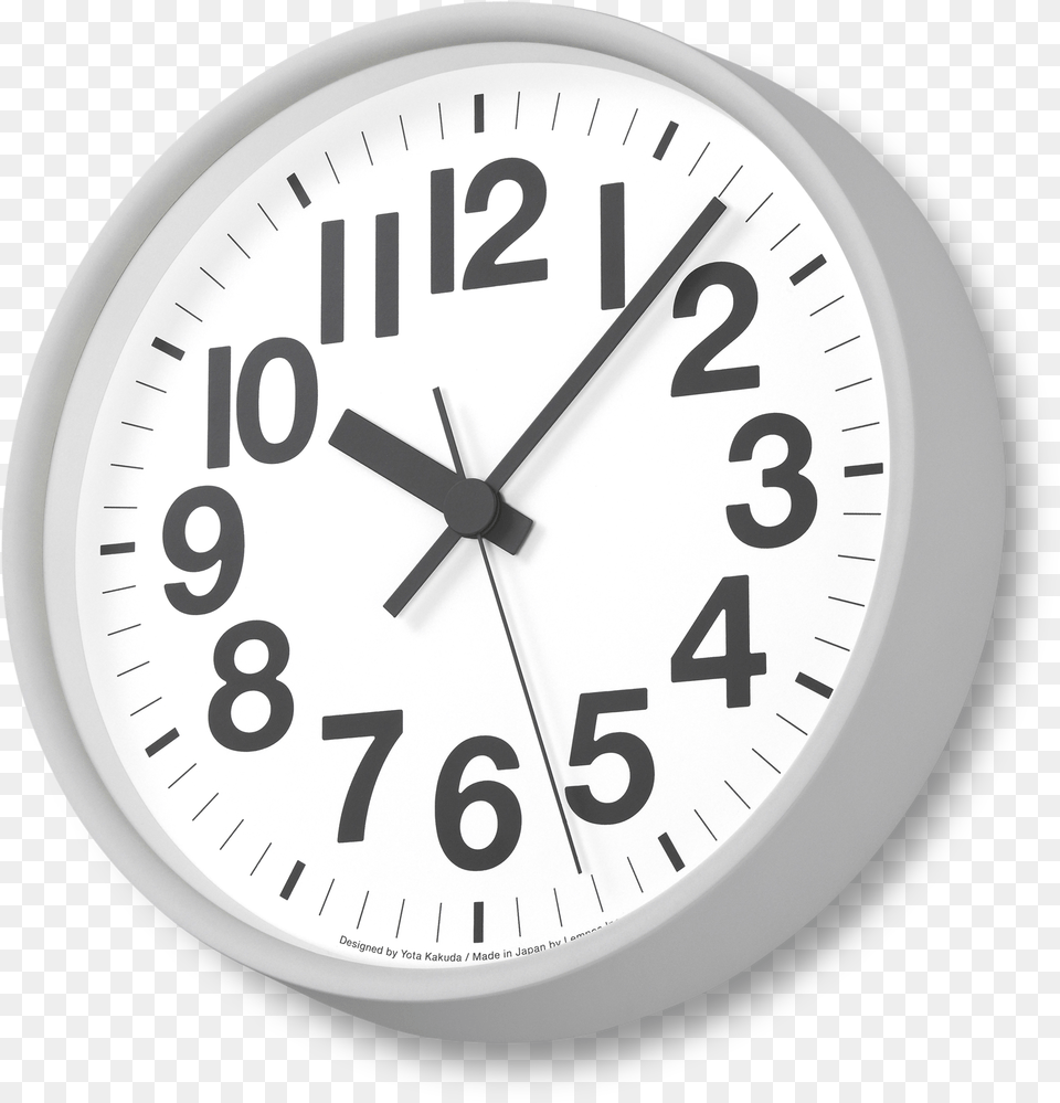 Numbers Abs Grey Wall Clock, Analog Clock, Wall Clock Png