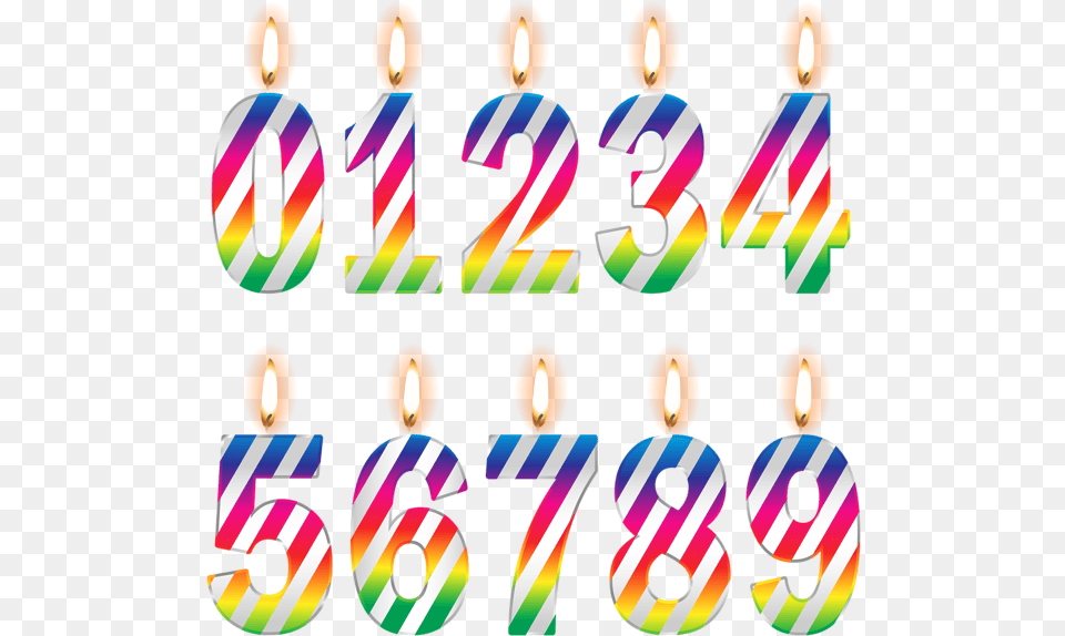 Numbers Birthday Candles Clip Art Clip Art, Text, Number, Symbol, Person Png