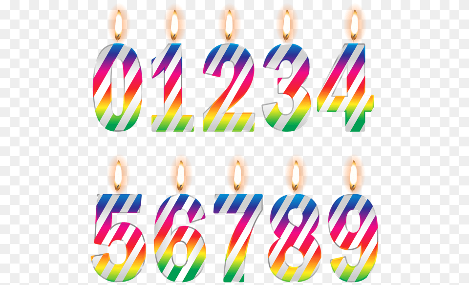 Numbers Birthday Candles Clip Art Gallery, Text, Number, Symbol, Candle Free Png