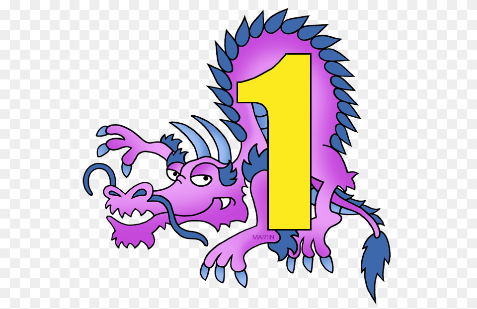 Numbers Clip Art, Purple, Dragon Free Png Download