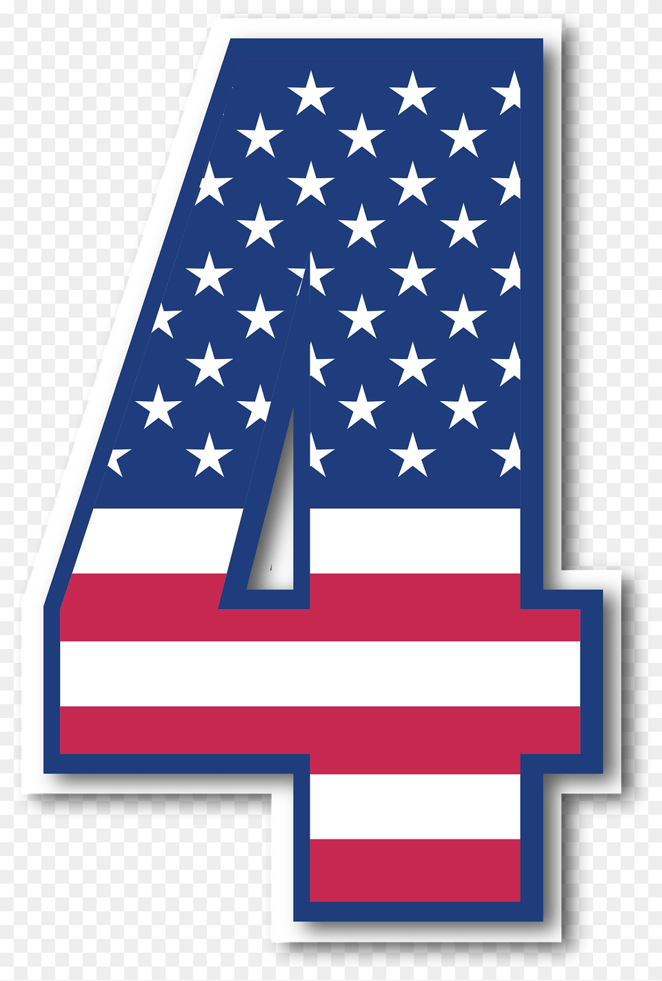 Numbers Clipart, American Flag, Flag Free Transparent Png