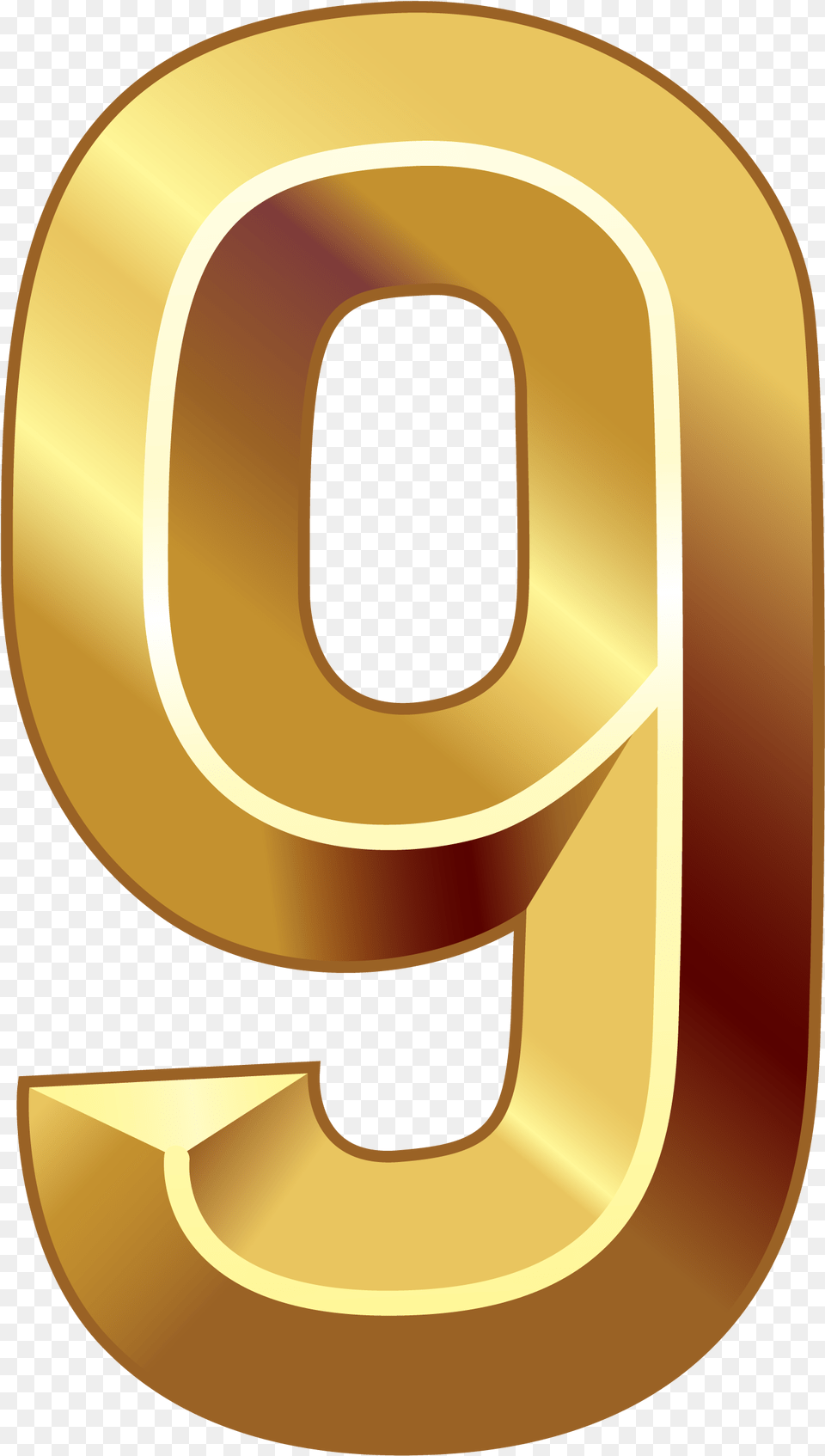 Numbers Clipart Series 2 Gold Number, Symbol, Text, Disk Png Image