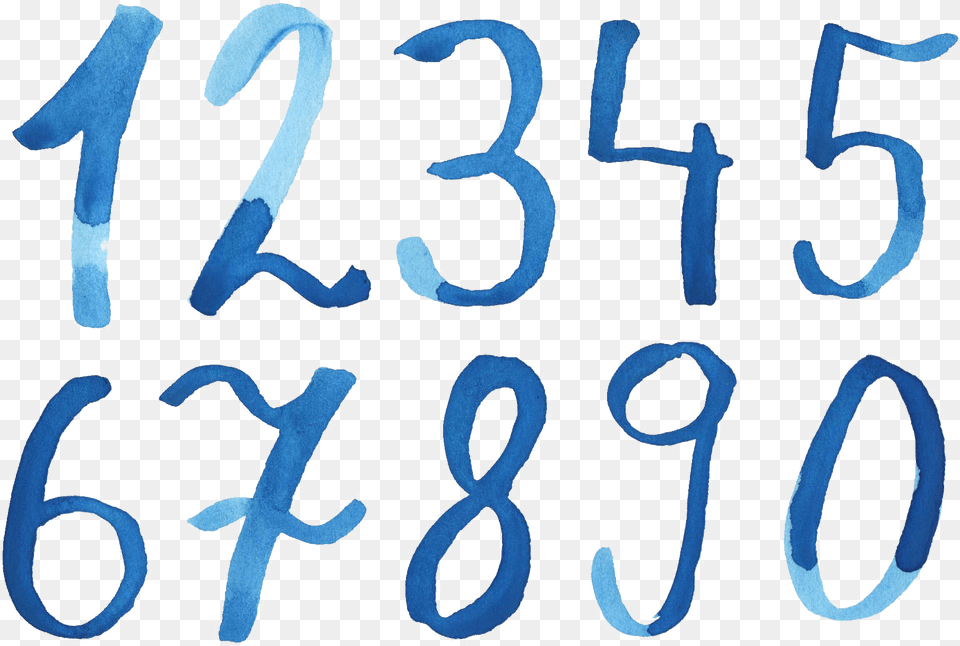 Numbers Download Image Arts Watercolor Numbers, Text, Number, Symbol, Person Free Transparent Png