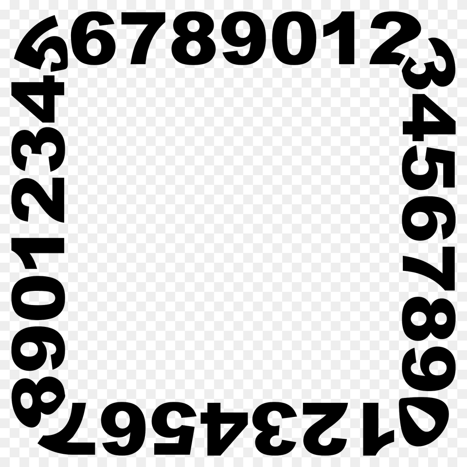 Numbers Frame Clipart, Text, Number, Symbol, Scoreboard Free Png Download