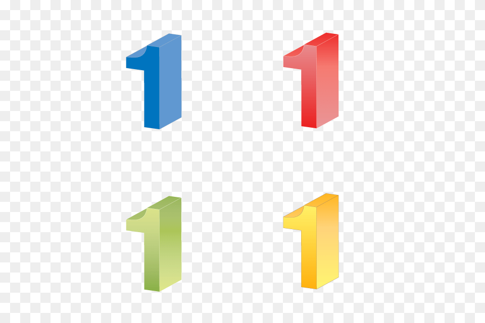Numbers Number D Text Yellow Blue Green Gradient Free Png Download