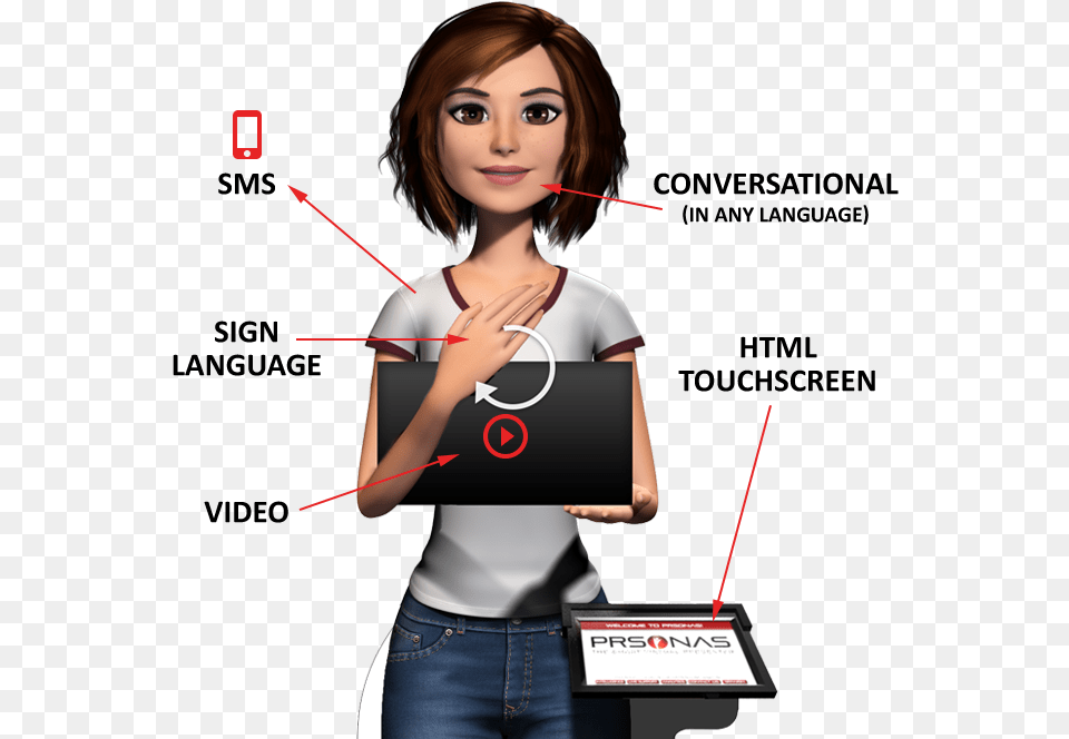 Numedia Innovations Holograms Girl, T-shirt, Clothing, Woman, Person Png Image