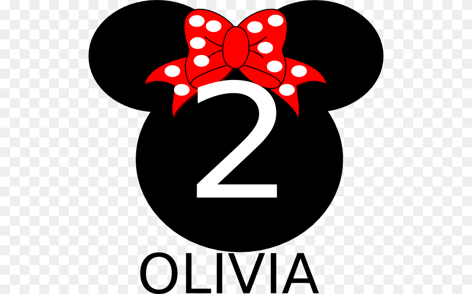 Numero 2 Minnie Mickey Mouse Clip Art, Number, Symbol, Text, Nature Png
