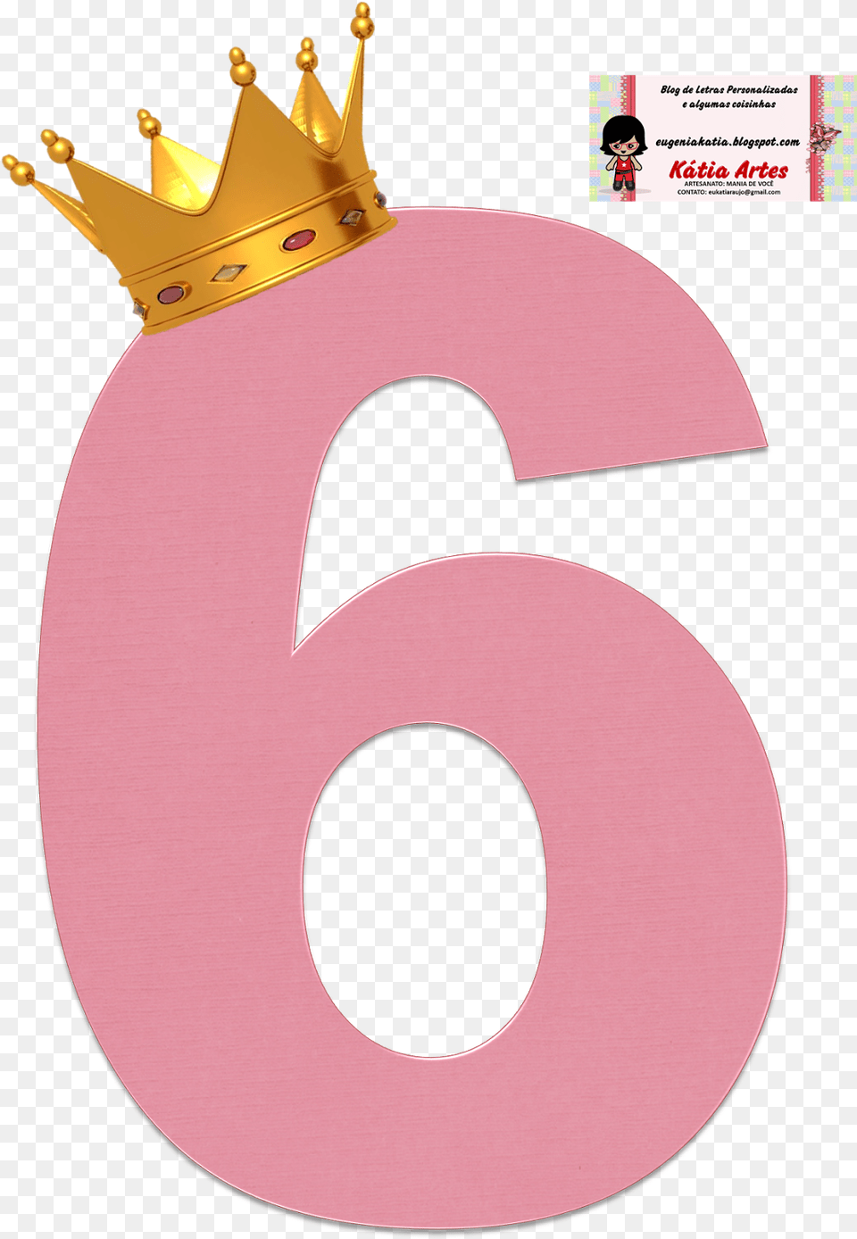 Numero 6 Con Corona, Number, Symbol, Text, Accessories Png