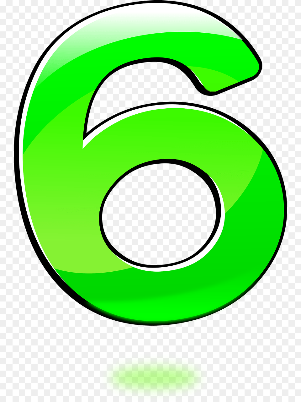 Numero 6 Vector, Green, Symbol, Number, Text Free Png Download
