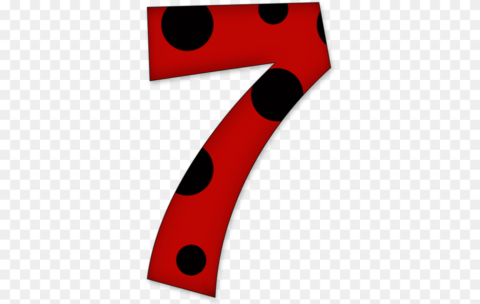 Numero 7 Ladybug, Number, Symbol, Text Free Png Download