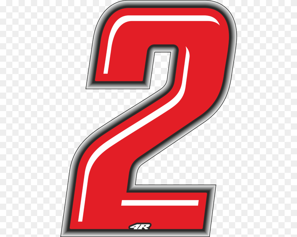 Numero Gara 2 Rosso Slim Numero 2 Racing, Number, Symbol, Text, First Aid Free Png