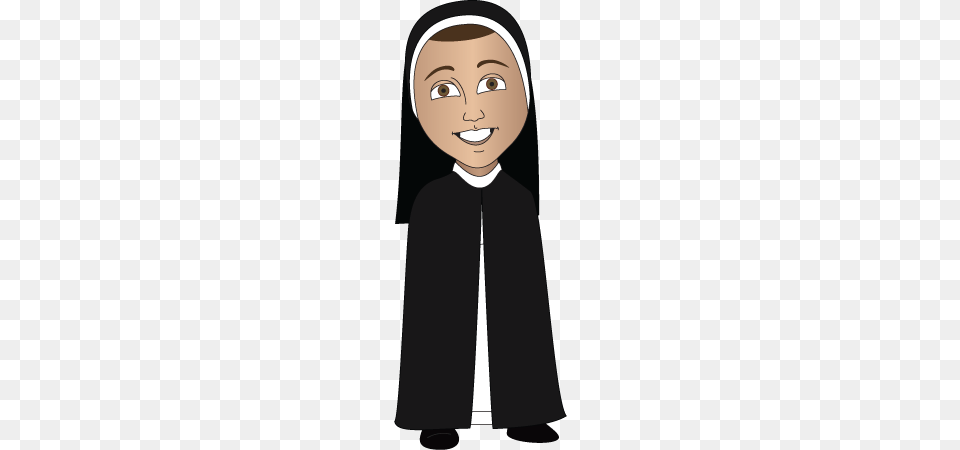 Nun Cartoons, Adult, Fashion, Female, Person Free Png Download