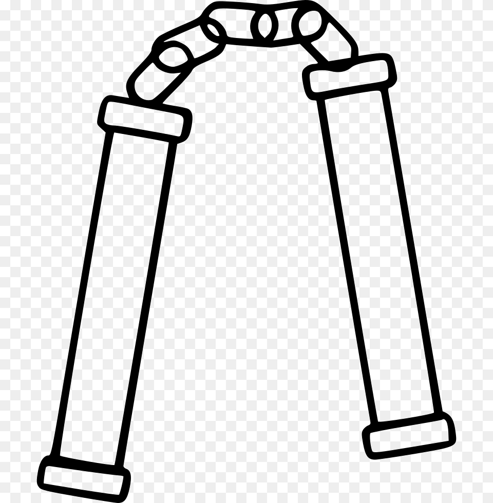 Nun Chucks Nunchucks Coloring Pages, Arch, Architecture, Stencil Png Image