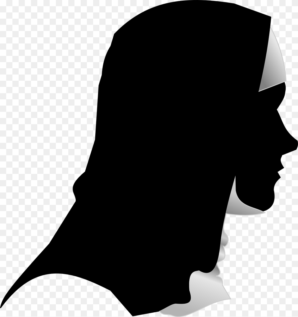 Nun Clip Art, Silhouette, Clothing, Hood, Adult Png Image