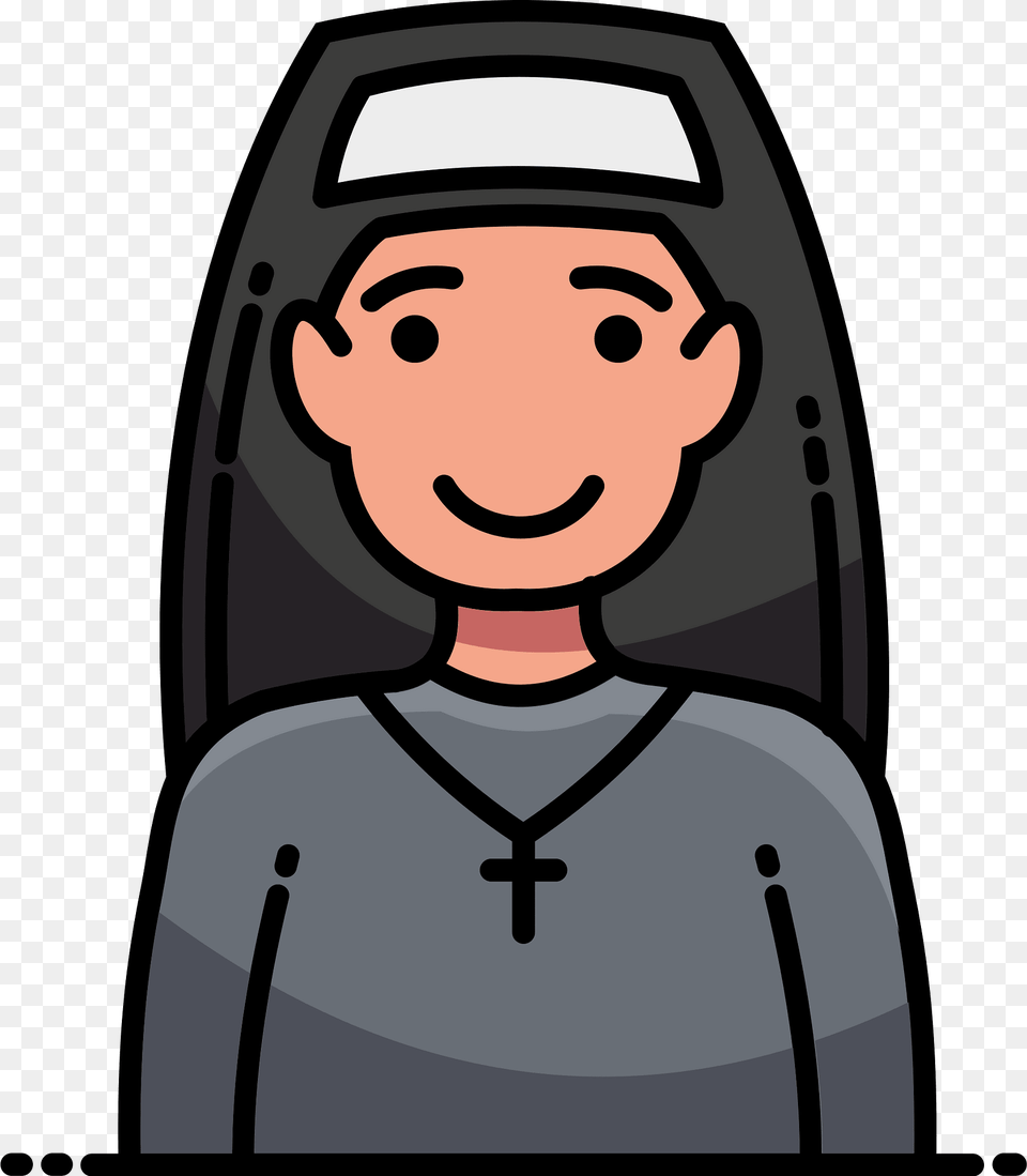 Nun Clipart, Person, Photography, Face, Head Free Png