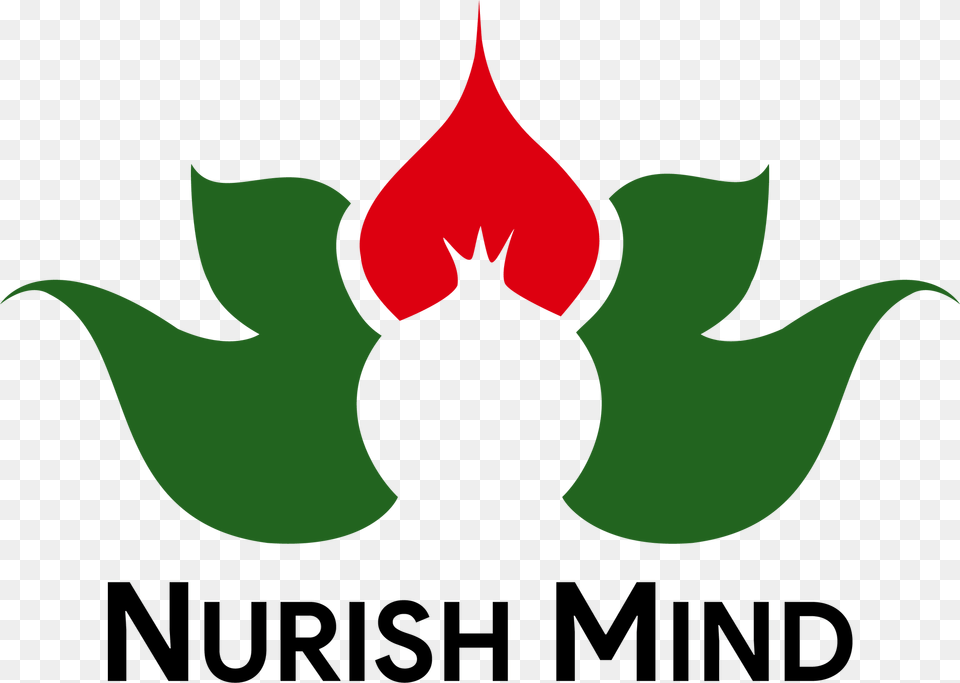Nurishmind Logo Main Illustration, Green, Leaf, Plant, Flower Png