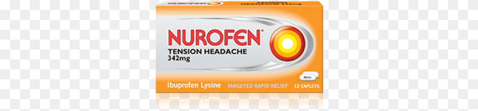 Nurofen Tension Headache Relief 12 Tablets Nurofen For Back Pain, Advertisement, Disk Free Png