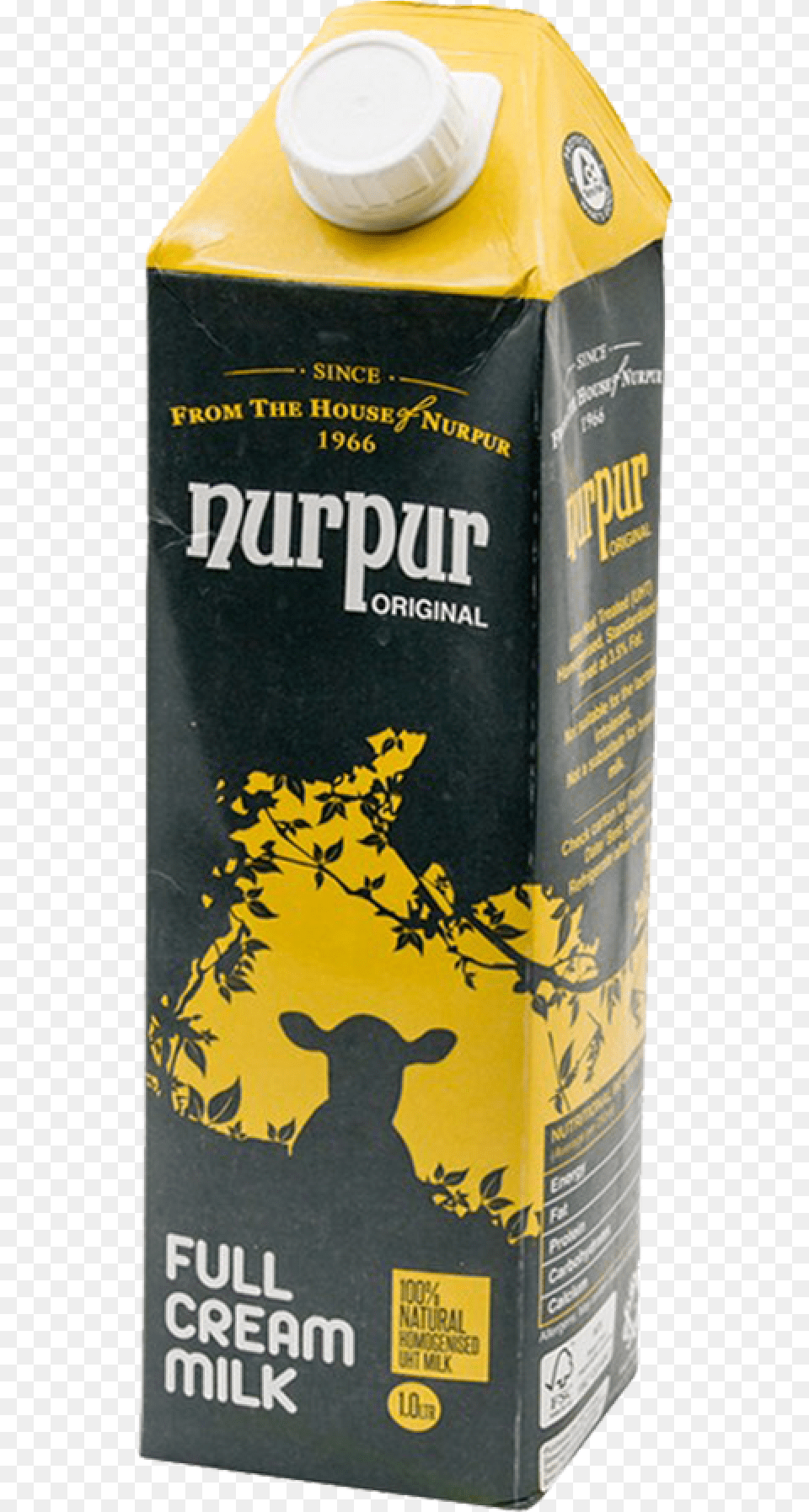 Nurpur Full Cream Milk 1 Ltr, Box, Cardboard, Carton, Beverage Free Transparent Png