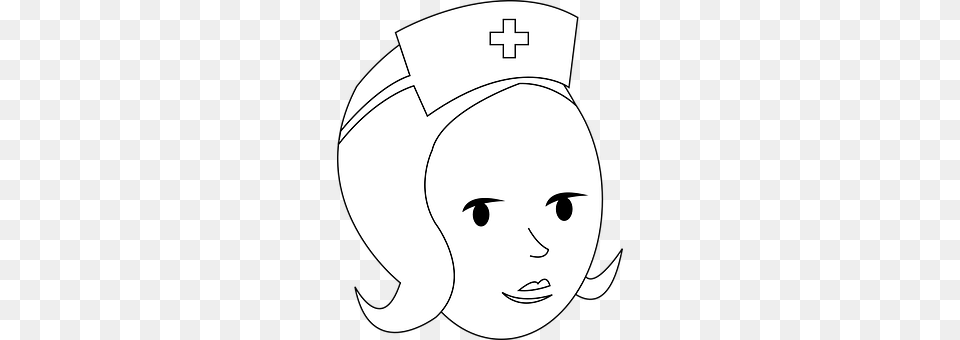 Nurse Stencil, Logo, Clothing, Face Free Png Download