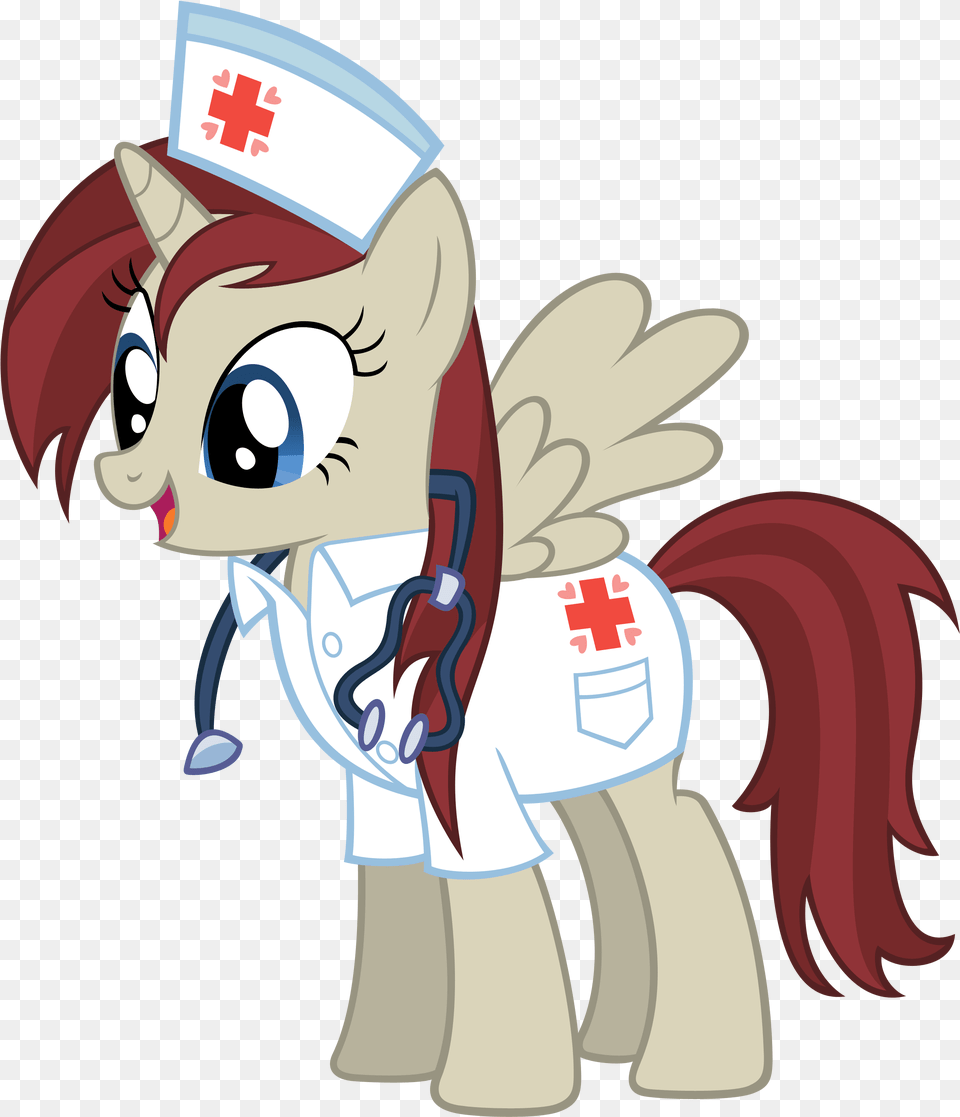 Nurse Akira By Otfor2 Nurse Pony Mlp Oc, Book, Comics, Publication Free Png Download