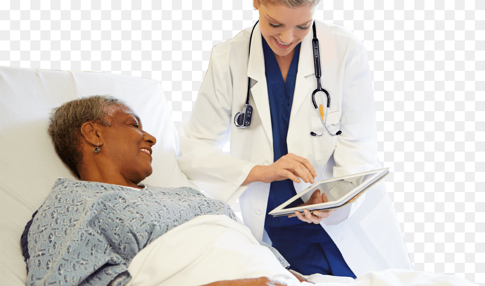 Nurse Anesthetist Talking To A Patient, Hospital, Lab Coat, Person, Coat Free Png