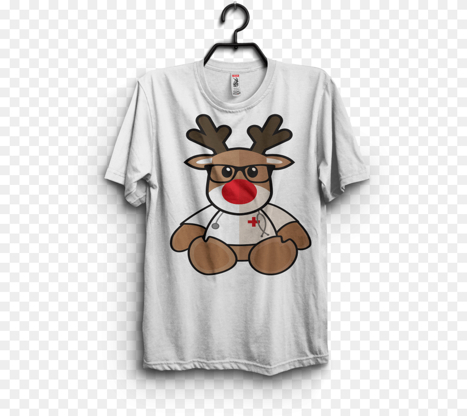 Nurse Christmas Reindeer Print Ready T Shirt Design Pink Floyd Pompeii T Shirt, Applique, Clothing, Pattern, T-shirt Png