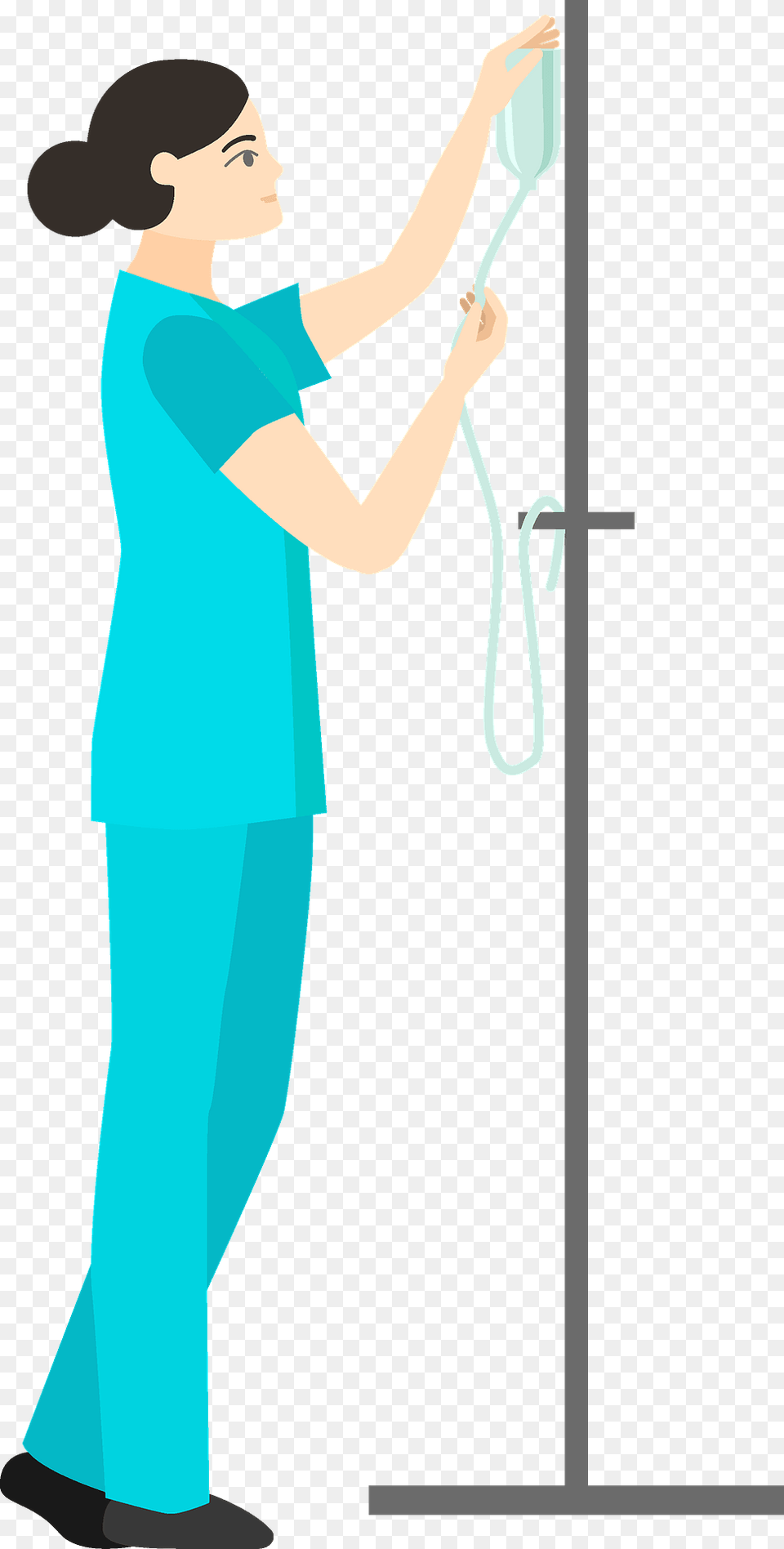 Nurse Clipart, Cleaning, Person, Adult, Female Free Png