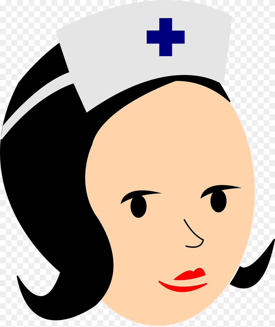 Nurse Clipart, Face, Head, Person Png