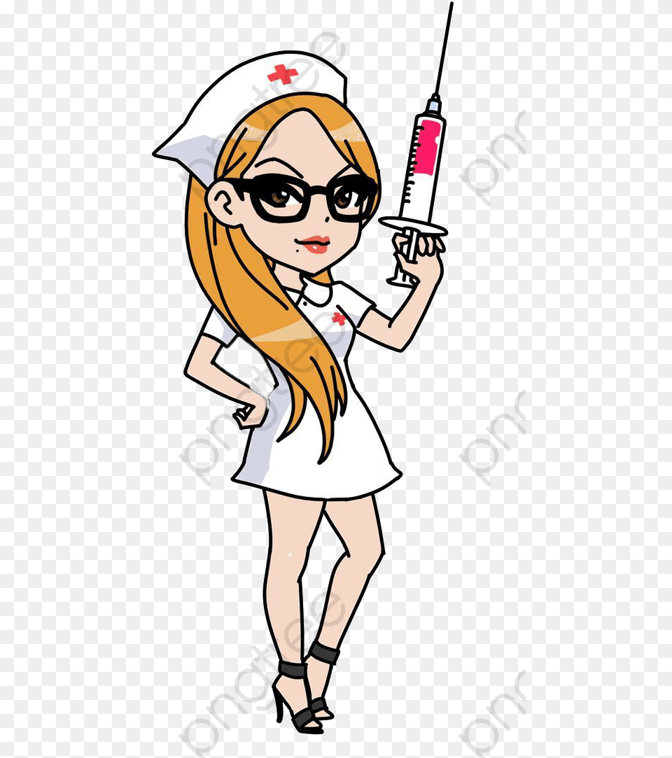 Nurse Clipart Cartoon Hand Dibujo De Una Enfermera, Woman, Person, Female, Adult Free Png