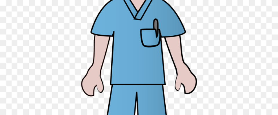 Nurse Clipart Nurse Uniform Doctor Scrubs Clip Art, Clothing, T-shirt, Person, Cleaning Png Image