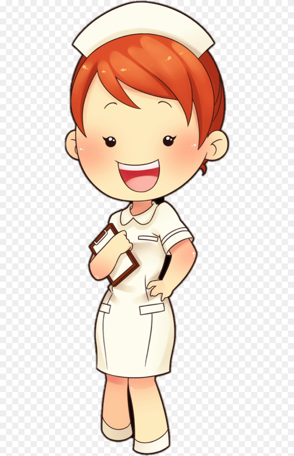 Nurse Clipart Red Hair Nurse Clipart, Book, Comics, Publication, Baby Free Transparent Png