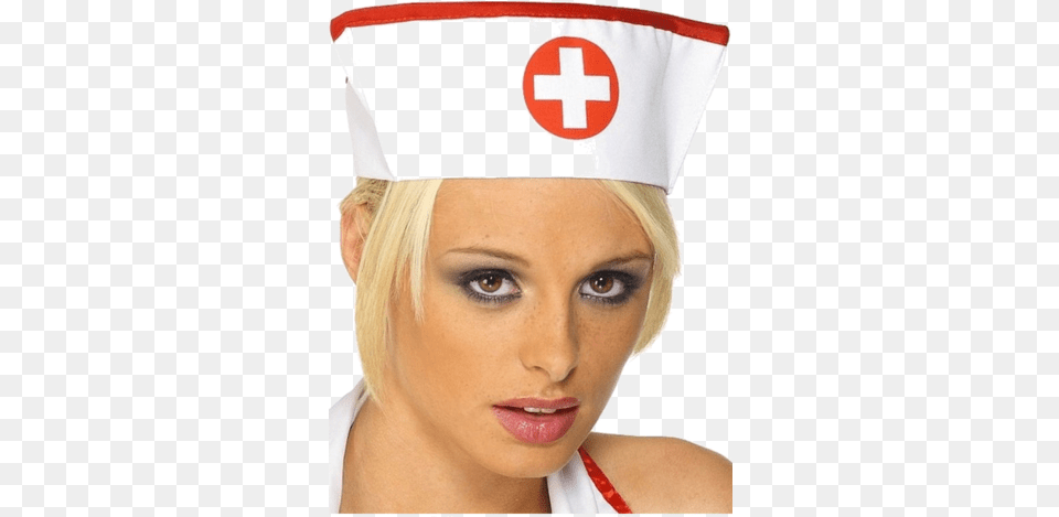 Nurse Hat Smiffys Nurse39s Hat Best Quality White Fabric, Adult, Female, Person, Woman Free Png